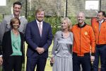Amsterdam 21 september 2022
Koning Willem Alexander bezoekt sportdag van de Johan Cruyff foundation op de toekomst en in de Johan Cruyff Arena . Danny Cruyff Jordi Cruyff en zijn dochter Susila .