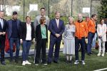 Amsterdam 21 september 2022
Koning Willem Alexander bezoekt sportdag van de Johan Cruyff foundation op de toekomst en in de Johan Cruyff Arena . Danny Cruyff Jordi Cruyff en zijn dochter Susila .