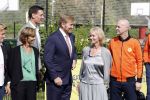 Amsterdam 21 september 2022
Koning Willem Alexander bezoekt sportdag van de Johan Cruyff foundation op de toekomst en in de Johan Cruyff Arena . Danny Cruyff Jordi Cruyff en zijn dochter Susila .