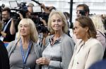Amsterdam 21 september 2022
Koning Willem Alexander bezoekt sportdag van de Johan Cruyff foundation op de toekomst en in de Johan Cruyff Arena . Danny Cruyff Jordi Cruyff en zijn dochter Susila .