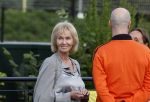 Amsterdam 21 september 2022
Koning Willem Alexander bezoekt sportdag van de Johan Cruyff foundation op de toekomst en in de Johan Cruyff Arena . Danny Cruyff Jordi Cruyff en zijn dochter Susila .