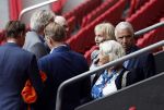 Amsterdam 21 september 2022
Koning Willem Alexander bezoekt sportdag van de Johan Cruyff foundation op de toekomst en in de Johan Cruyff Arena . Danny Cruyff Jordi Cruyff en zijn dochter Susila .