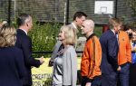 Amsterdam 21 september 2022
Koning Willem Alexander bezoekt sportdag van de Johan Cruyff foundation op de toekomst en in de Johan Cruyff Arena . Danny Cruyff Jordi Cruyff en zijn dochter Susila .