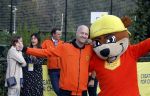 Amsterdam 21 september 2022
Koning Willem Alexander bezoekt sportdag van de Johan Cruyff foundation op de toekomst en in de Johan Cruyff Arena . Danny Cruyff Jordi Cruyff en zijn dochter Susila .