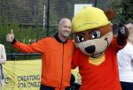 Amsterdam 21 september 2022
Koning Willem Alexander bezoekt sportdag van de Johan Cruyff foundation op de toekomst en in de Johan Cruyff Arena . Danny Cruyff Jordi Cruyff en zijn dochter Susila .