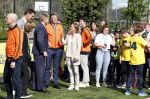 Amsterdam 21 september 2022
Koning Willem Alexander bezoekt sportdag van de Johan Cruyff foundation op de toekomst en in de Johan Cruyff Arena . Danny Cruyff Jordi Cruyff en zijn dochter Susila .