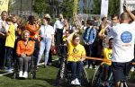 Amsterdam 21 september 2022
Koning Willem Alexander bezoekt sportdag van de Johan Cruyff foundation op de toekomst en in de Johan Cruyff Arena . Danny Cruyff Jordi Cruyff en zijn dochter Susila .