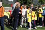 Amsterdam 21 september 2022
Koning Willem Alexander bezoekt sportdag van de Johan Cruyff foundation op de toekomst en in de Johan Cruyff Arena . Danny Cruyff Jordi Cruyff en zijn dochter Susila .
