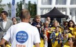Amsterdam 21 september 2022
Koning Willem Alexander bezoekt sportdag van de Johan Cruyff foundation op de toekomst en in de Johan Cruyff Arena . Danny Cruyff Jordi Cruyff en zijn dochter Susila .