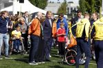 Amsterdam 21 september 2022
Koning Willem Alexander bezoekt sportdag van de Johan Cruyff foundation op de toekomst en in de Johan Cruyff Arena . Danny Cruyff Jordi Cruyff en zijn dochter Susila .