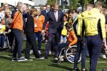 Amsterdam 21 september 2022
Koning Willem Alexander bezoekt sportdag van de Johan Cruyff foundation op de toekomst en in de Johan Cruyff Arena . Danny Cruyff Jordi Cruyff en zijn dochter Susila .