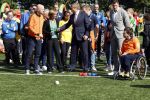 Amsterdam 21 september 2022
Koning Willem Alexander bezoekt sportdag van de Johan Cruyff foundation op de toekomst en in de Johan Cruyff Arena . Danny Cruyff Jordi Cruyff en zijn dochter Susila .
