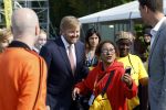 Amsterdam 21 september 2022
Koning Willem Alexander bezoekt sportdag van de Johan Cruyff foundation op de toekomst en in de Johan Cruyff Arena . Danny Cruyff Jordi Cruyff en zijn dochter Susila .