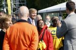 Amsterdam 21 september 2022
Koning Willem Alexander bezoekt sportdag van de Johan Cruyff foundation op de toekomst en in de Johan Cruyff Arena . Danny Cruyff Jordi Cruyff en zijn dochter Susila .