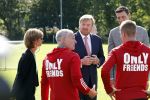Amsterdam 21 september 2022
Koning Willem Alexander bezoekt sportdag van de Johan Cruyff foundation op de toekomst en in de Johan Cruyff Arena . Danny Cruyff Jordi Cruyff en zijn dochter Susila .