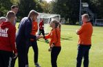 Amsterdam 21 september 2022
Koning Willem Alexander bezoekt sportdag van de Johan Cruyff foundation op de toekomst en in de Johan Cruyff Arena . Danny Cruyff Jordi Cruyff en zijn dochter Susila . Met sarina Wiegman