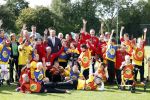 Amsterdam 21 september 2022
Koning Willem Alexander bezoekt sportdag van de Johan Cruyff foundation op de toekomst en in de Johan Cruyff Arena . Danny Cruyff Jordi Cruyff en zijn dochter Susila .