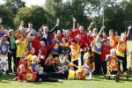 Amsterdam 21 september 2022
Koning Willem Alexander bezoekt sportdag van de Johan Cruyff foundation op de toekomst en in de Johan Cruyff Arena . Danny Cruyff Jordi Cruyff en zijn dochter Susila .