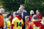 Amsterdam 21 september 2022
Koning Willem Alexander bezoekt sportdag van de Johan Cruyff foundation op de toekomst en in de Johan Cruyff Arena . Danny Cruyff Jordi Cruyff en zijn dochter Susila .