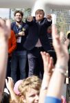 Amsterdam 21 september 2022
Koning Willem Alexander bezoekt sportdag van de Johan Cruyff foundation op de toekomst en in de Johan Cruyff Arena . Danny Cruyff Jordi Cruyff en zijn dochter Susila .