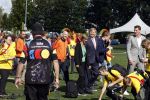 Amsterdam 21 september 2022
Koning Willem Alexander bezoekt sportdag van de Johan Cruyff foundation op de toekomst en in de Johan Cruyff Arena . Danny Cruyff Jordi Cruyff en zijn dochter Susila .