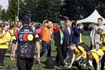 Amsterdam 21 september 2022
Koning Willem Alexander bezoekt sportdag van de Johan Cruyff foundation op de toekomst en in de Johan Cruyff Arena . Danny Cruyff Jordi Cruyff en zijn dochter Susila .