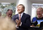 Amsterdam 21 september 2022
Koning Willem Alexander bezoekt sportdag van de Johan Cruyff foundation op de toekomst en in de Johan Cruyff Arena . Danny Cruyff Jordi Cruyff en zijn dochter Susila .