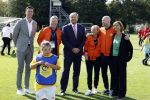 Amsterdam 21 september 2022
Koning Willem Alexander bezoekt sportdag van de Johan Cruyff foundation op de toekomst en in de Johan Cruyff Arena . Danny Cruyff Jordi Cruyff en zijn dochter Susila . Koning Willem Alexander met Ronald Koeman Jordi Cruyff en Sarina Wiegman