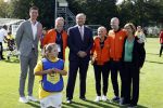 Amsterdam 21 september 2022
Koning Willem Alexander bezoekt sportdag van de Johan Cruyff foundation op de toekomst en in de Johan Cruyff Arena . Danny Cruyff Jordi Cruyff en zijn dochter Susila . Koning Willem Alexander met Ronald Koeman Jordi Cruyff en Sarina Wiegman