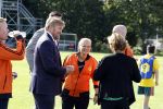 Amsterdam 21 september 2022
Koning Willem Alexander bezoekt sportdag van de Johan Cruyff foundation op de toekomst en in de Johan Cruyff Arena . Danny Cruyff Jordi Cruyff en zijn dochter Susila . Koning Willem Alexander met Ronald Koeman Jordi Cruyff en Sarina Wiegman
