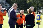 Amsterdam 21 september 2022
Koning Willem Alexander bezoekt sportdag van de Johan Cruyff foundation op de toekomst en in de Johan Cruyff Arena . Danny Cruyff Jordi Cruyff en zijn dochter Susila . Koning Willem Alexander met Ronald Koeman Jordi Cruyff en Sarina Wiegman