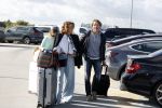 Eindhoven 8 oktober 2022
Leontien Ruiters en haar nieuwe vriend John Huiberts vertrekken samen met zijn dochter vanaf airport Eindhoven voor een vakantie naar ibiza.