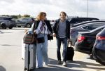 Eindhoven 8 oktober 2022
Leontien Ruiters en haar nieuwe vriend John Huiberts vertrekken samen met zijn dochter vanaf airport Eindhoven voor een vakantie naar ibiza.