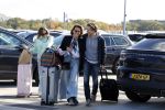 Eindhoven 8 oktober 2022
Leontien Ruiters en haar nieuwe vriend John Huiberts vertrekken samen met zijn dochter vanaf airport Eindhoven voor een vakantie naar ibiza.