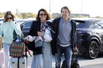 Eindhoven 8 oktober 2022
Leontien Ruiters en haar nieuwe vriend John Huiberts vertrekken samen met zijn dochter vanaf airport Eindhoven voor een vakantie naar ibiza.