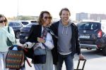 Eindhoven 8 oktober 2022
Leontien Ruiters en haar nieuwe vriend John Huiberts vertrekken samen met zijn dochter vanaf airport Eindhoven voor een vakantie naar ibiza.
