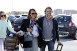 Eindhoven 8 oktober 2022
Leontien Ruiters en haar nieuwe vriend John Huiberts vertrekken samen met zijn dochter vanaf airport Eindhoven voor een vakantie naar ibiza.