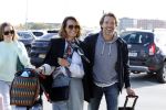 Eindhoven 8 oktober 2022
Leontien Ruiters en haar nieuwe vriend John Huiberts vertrekken samen met zijn dochter vanaf airport Eindhoven voor een vakantie naar ibiza.