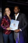 Amsterdam 5 oktober 2022
Boekpresentatie Remy Bonjasky . Aanwezig zijn vrouw Renate Goet en hun dochter Skye. Merel v Carlsburg