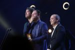 Amsterdam 6 oktober 2022
Uitreiking televizierring 2022 in carre
Niels v d Laan en Jeroen Woe met Miguel Wiels