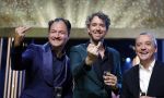 Amsterdam 6 oktober 2022
Uitreiking televizierring 2022 in carre
Niels v d Laan en Jeroen Woe met Miguel Wiels