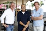 Vinkeveen 5 september 2022
Peter Rijsenbrij Olav Mol en Alexander Stevens van Grand Prix radio bij the Harbour Club Vinkeveen