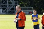 Amsterdam 21 september 2022
Koning Willem Alexander bezoekt sportdag van de Johan Cruyff foundation op de toekomst en in de Johan Cruyff Arena . Danny Cruyff Jordi Cruyff en zijn dochter Susila . Ronald Koeman
