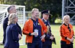 Amsterdam 21 september 2022
Koning Willem Alexander bezoekt sportdag van de Johan Cruyff foundation op de toekomst en in de Johan Cruyff Arena . Danny Cruyff Jordi Cruyff en zijn dochter Susila . Ronald Koeman