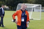 Amsterdam 21 september 2022
Koning Willem Alexander bezoekt sportdag van de Johan Cruyff foundation op de toekomst en in de Johan Cruyff Arena . Danny Cruyff Jordi Cruyff en zijn dochter Susila . Ronald Koeman