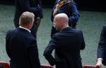 Amsterdam 21 september 2022
Koning Willem Alexander bezoekt sportdag van de Johan Cruyff foundation op de toekomst en in de Johan Cruyff Arena . Danny Cruyff Jordi Cruyff en zijn dochter Susila . Ronald Koeman