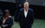 Amsterdam 21 september 2022
Koning Willem Alexander bezoekt sportdag van de Johan Cruyff foundation op de toekomst en in de Johan Cruyff Arena . Danny Cruyff Jordi Cruyff en zijn dochter Susila . Ronald Koeman