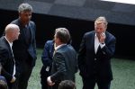 Amsterdam 21 september 2022
Koning Willem Alexander bezoekt sportdag van de Johan Cruyff foundation op de toekomst en in de Johan Cruyff Arena . Danny Cruyff Jordi Cruyff en zijn dochter Susila . Ronald Koeman