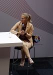Amsterdam 21 september 2022
Koning Willem Alexander bezoekt sportdag van de Johan Cruyff foundation op de toekomst en in de Johan Cruyff Arena . Danny Cruyff Jordi Cruyff en zijn dochter Susila . Sarina Wiegman