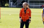 Amsterdam 21 september 2022
Koning Willem Alexander bezoekt sportdag van de Johan Cruyff foundation op de toekomst en in de Johan Cruyff Arena . Danny Cruyff Jordi Cruyff en zijn dochter Susila . sarina Wiegman